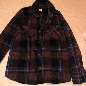 Plaid O’Neil button sweater